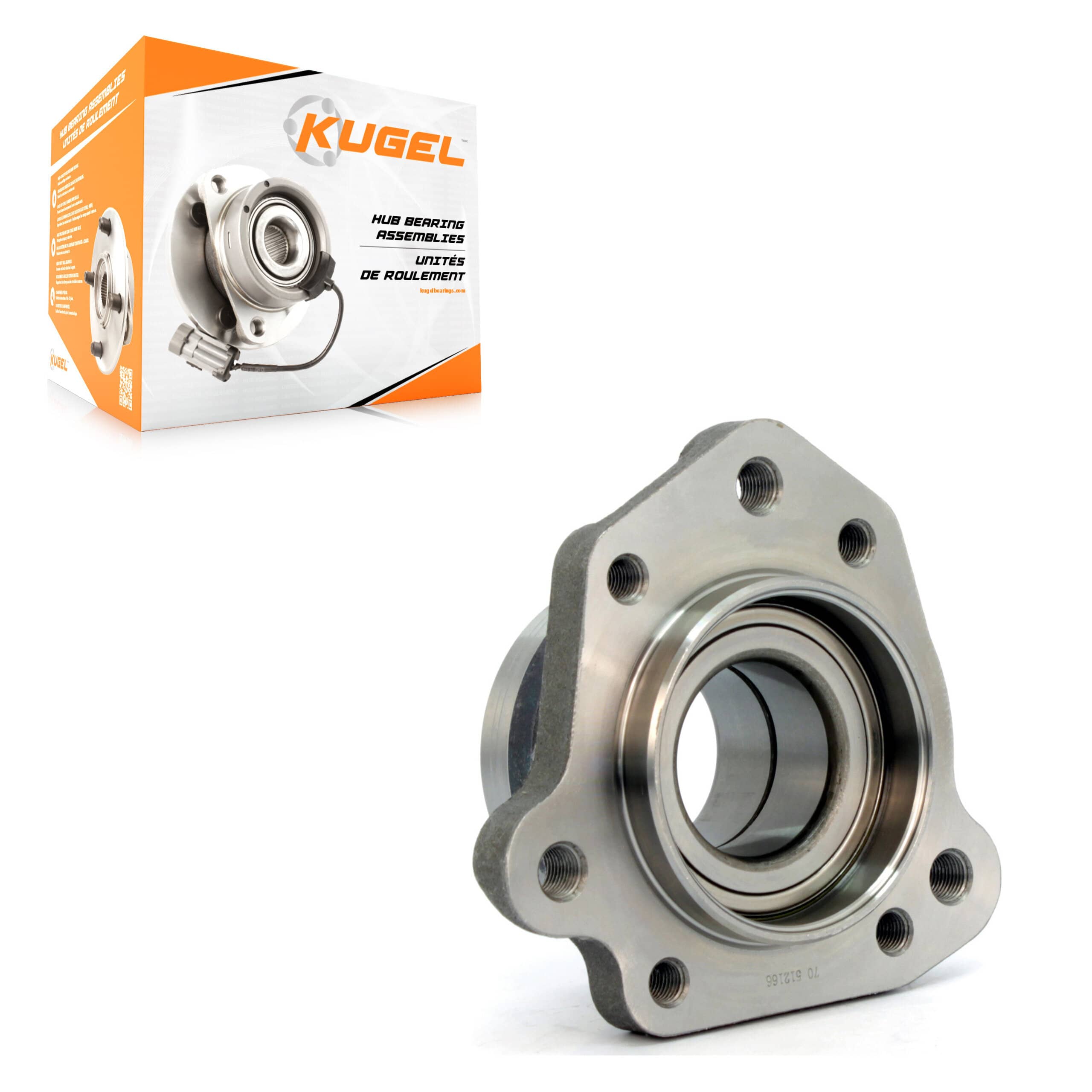 Kugel - 70-512166 - Rear Left Wheel Bearing Assembly