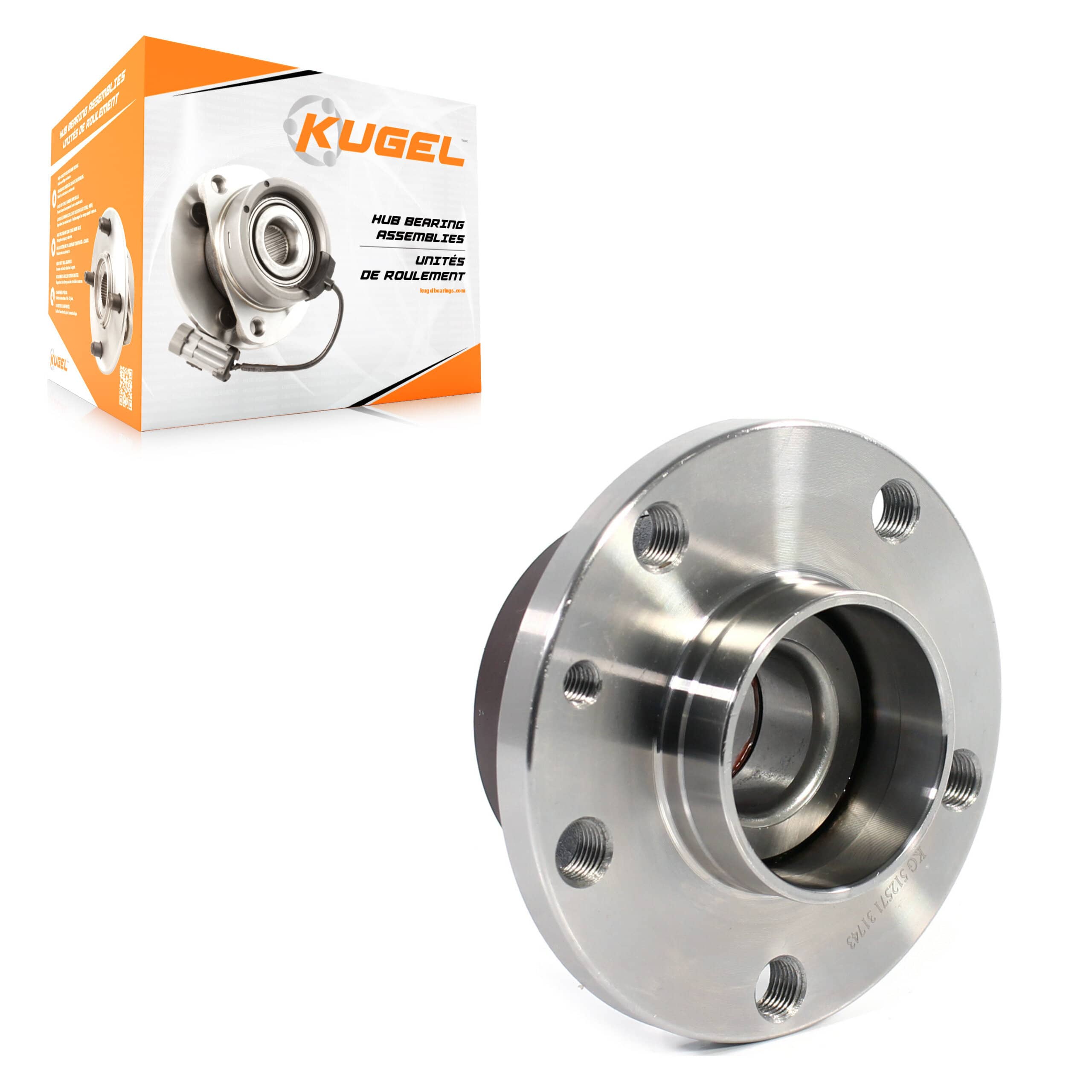 Kugel - 70-512571 - Rear Wheel Bearing and Hub Assembly
