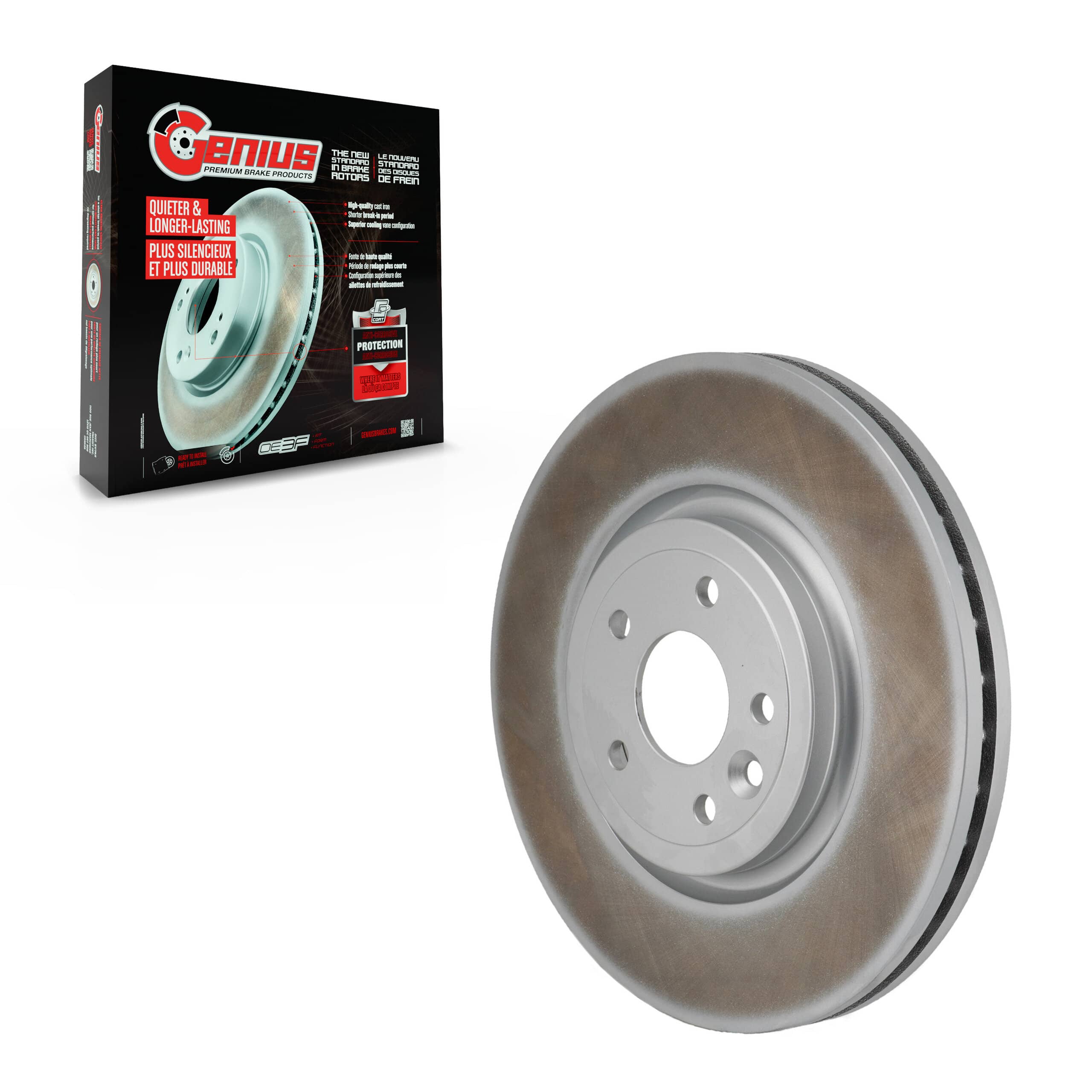 Genius - GCR-982009 - Front Disc Brake Rotor
