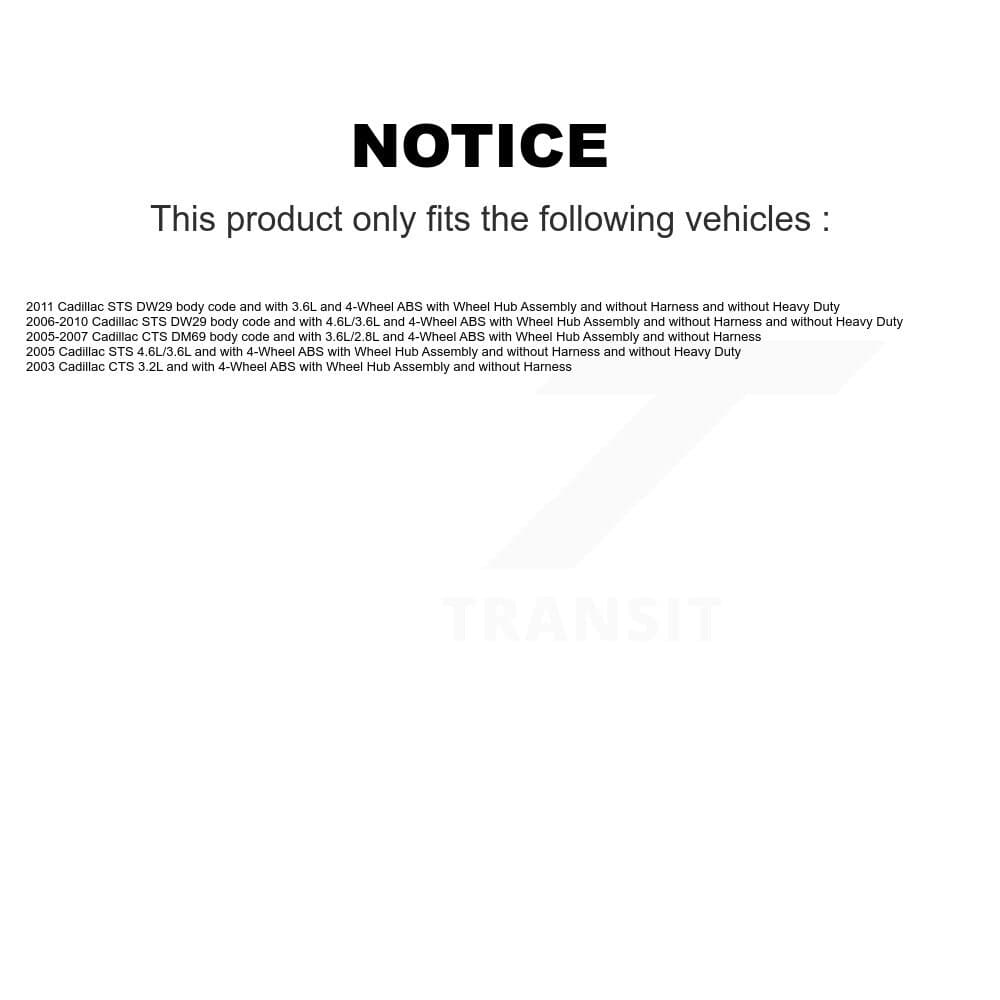 Mpulse - SEN-2ABS3368 - Rear ABS Wheel Speed Sensor image 2