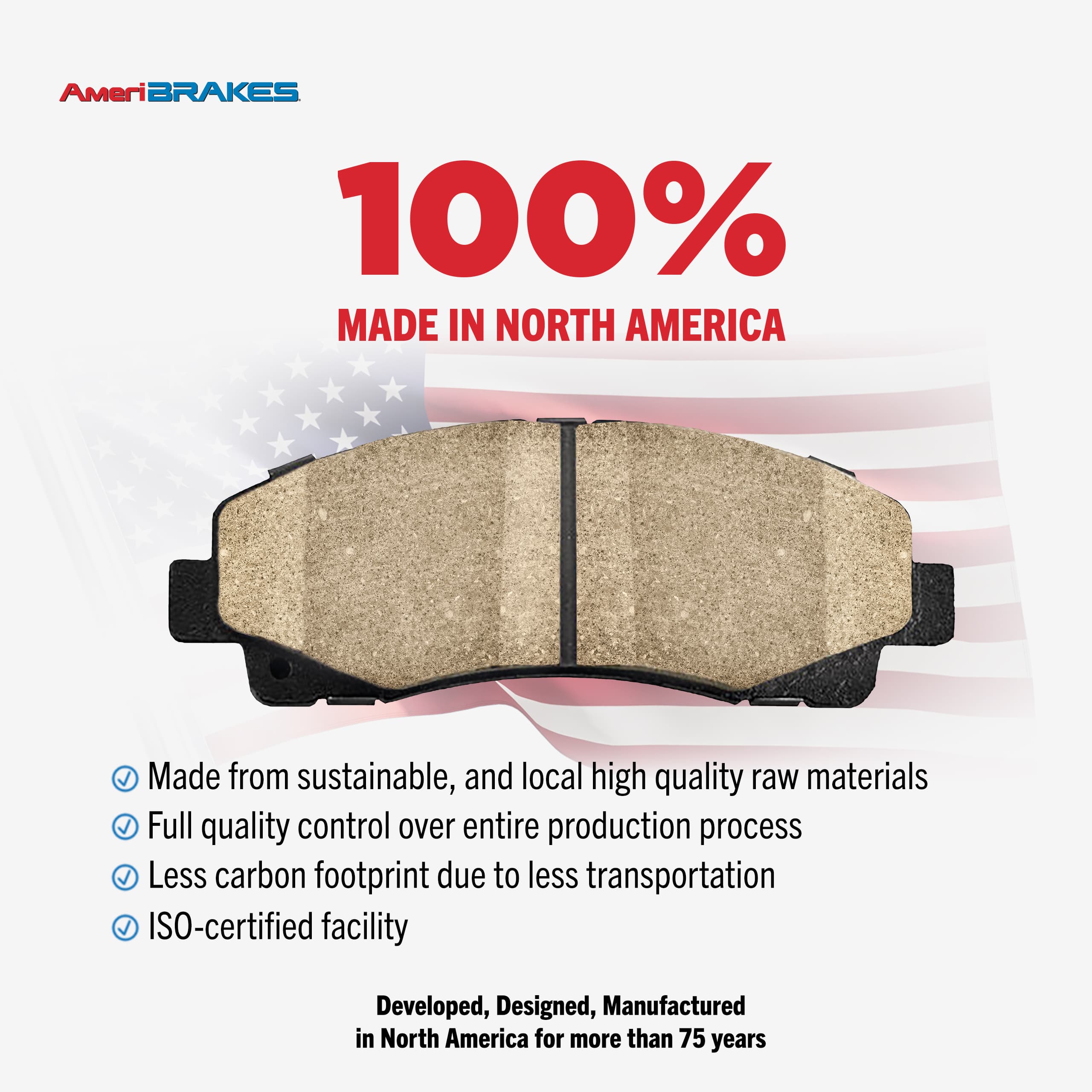 AmeriBRAKES - NWF-PRM412 - Front Disc Brake Pad image 7