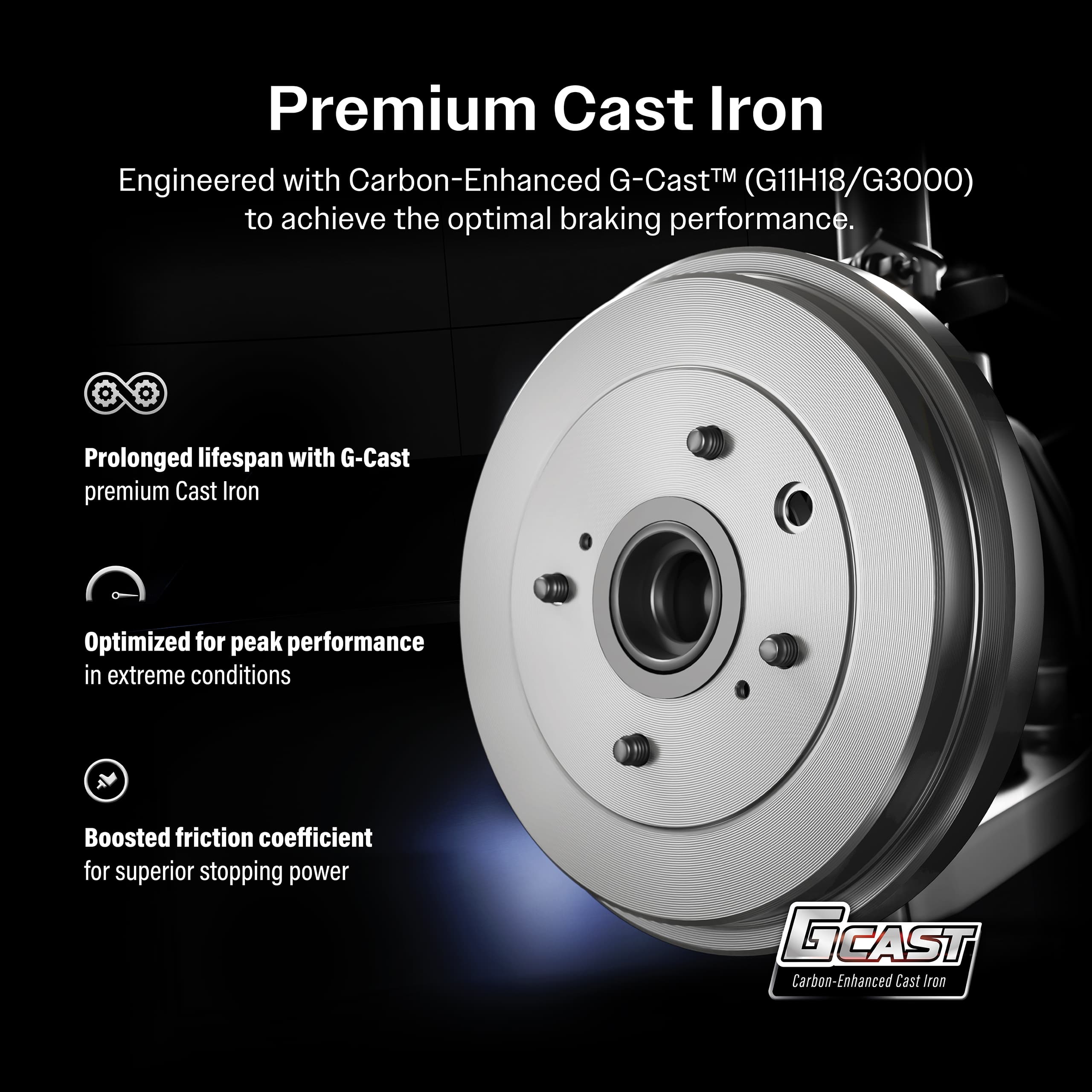 Genius - GCR-97868 - Rear Brake Drum image 8