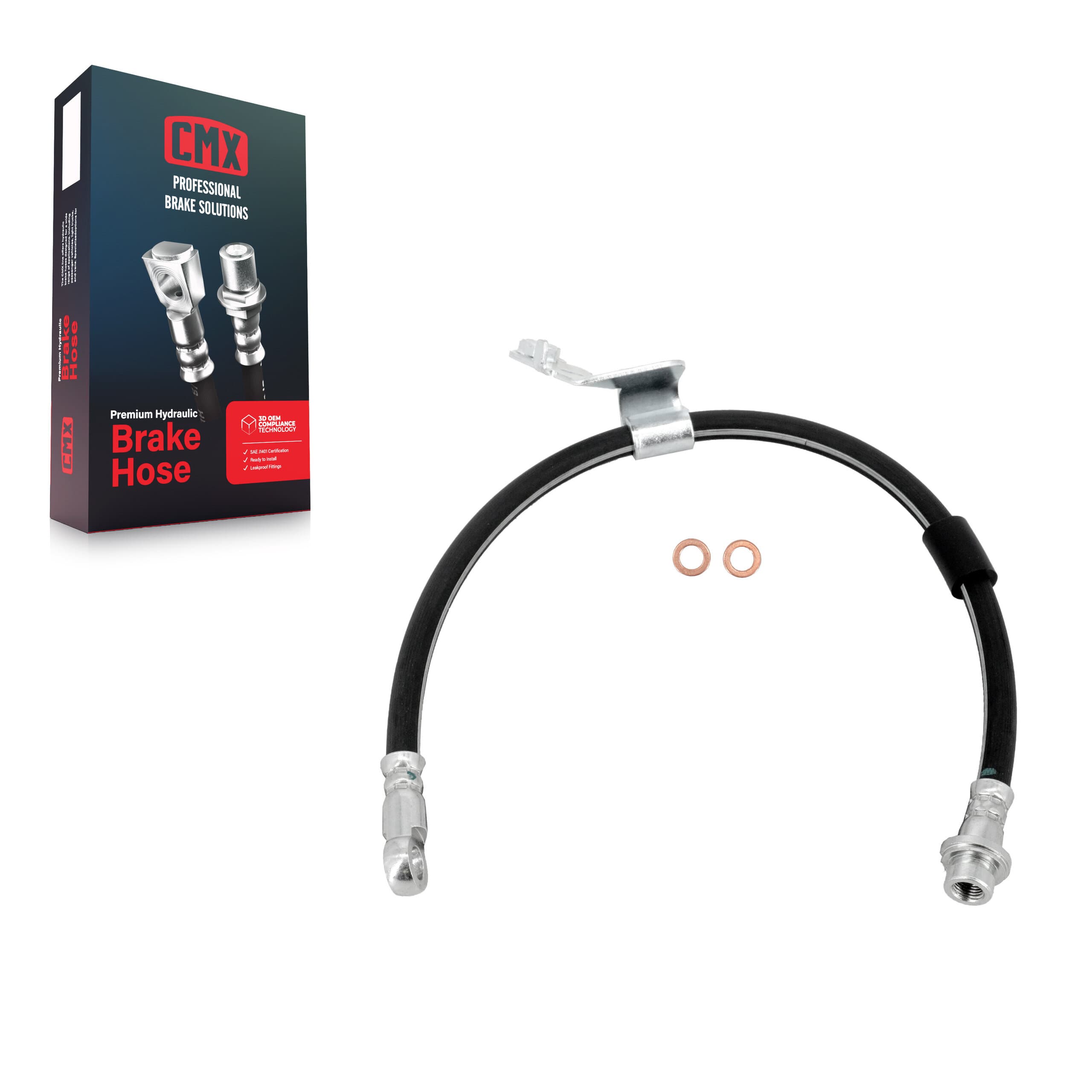 CMX - 12-H620908 - Front Left Brake Hydraulic Hose image 1