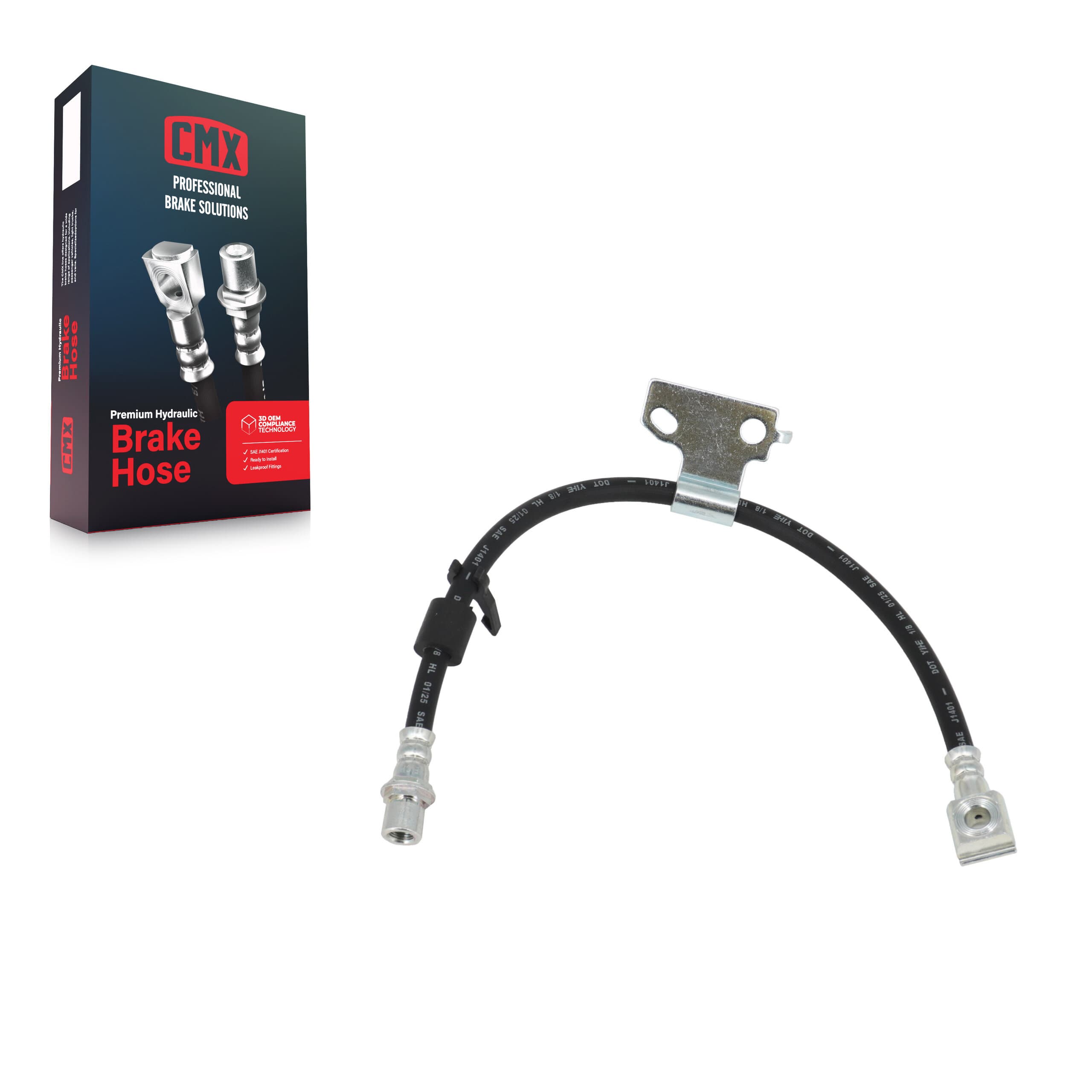 CMX - 12-H621025 - Front Right Brake Hydraulic Hose image 1