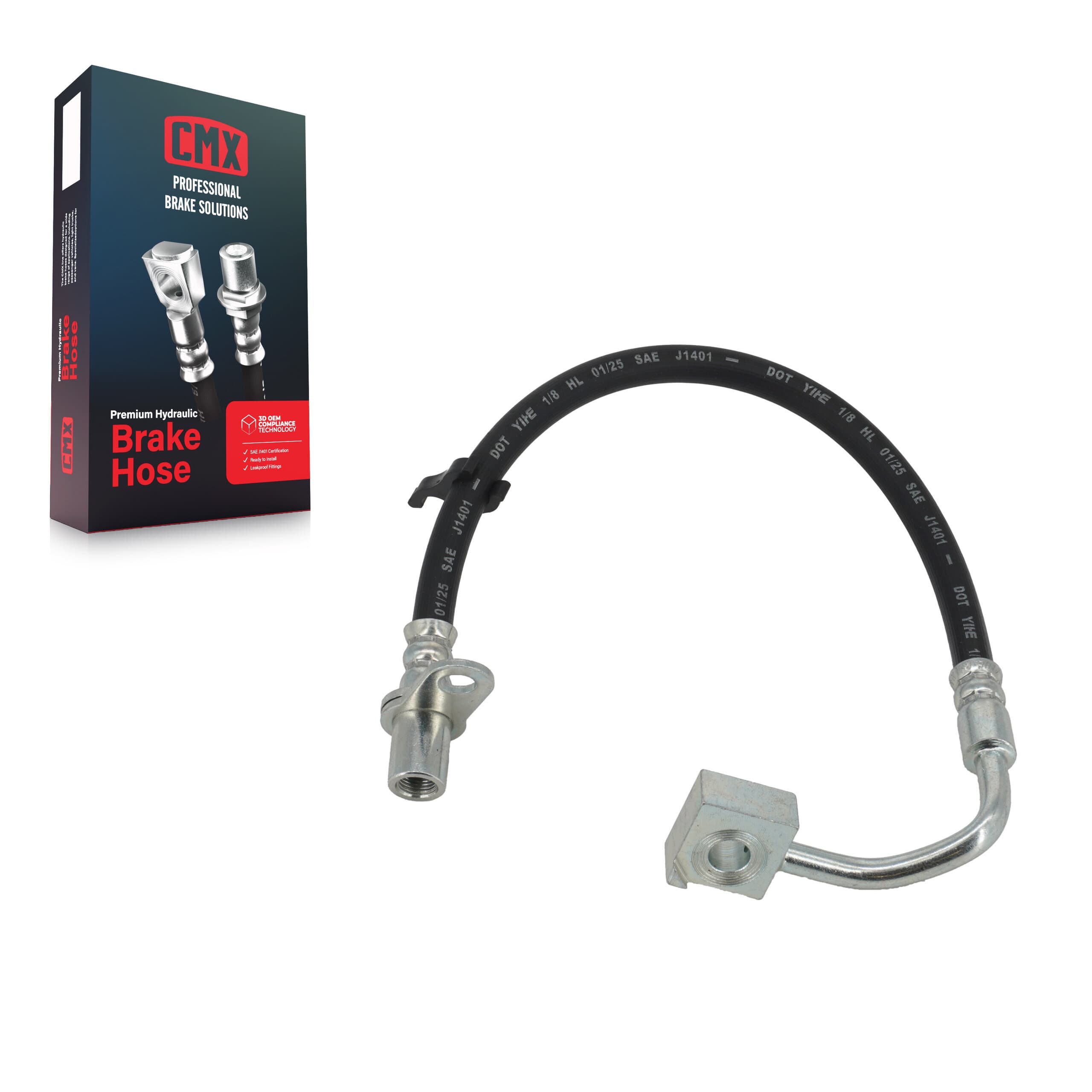 CMX - 12-H621762 - Front Left Brake Hydraulic Hose image 1