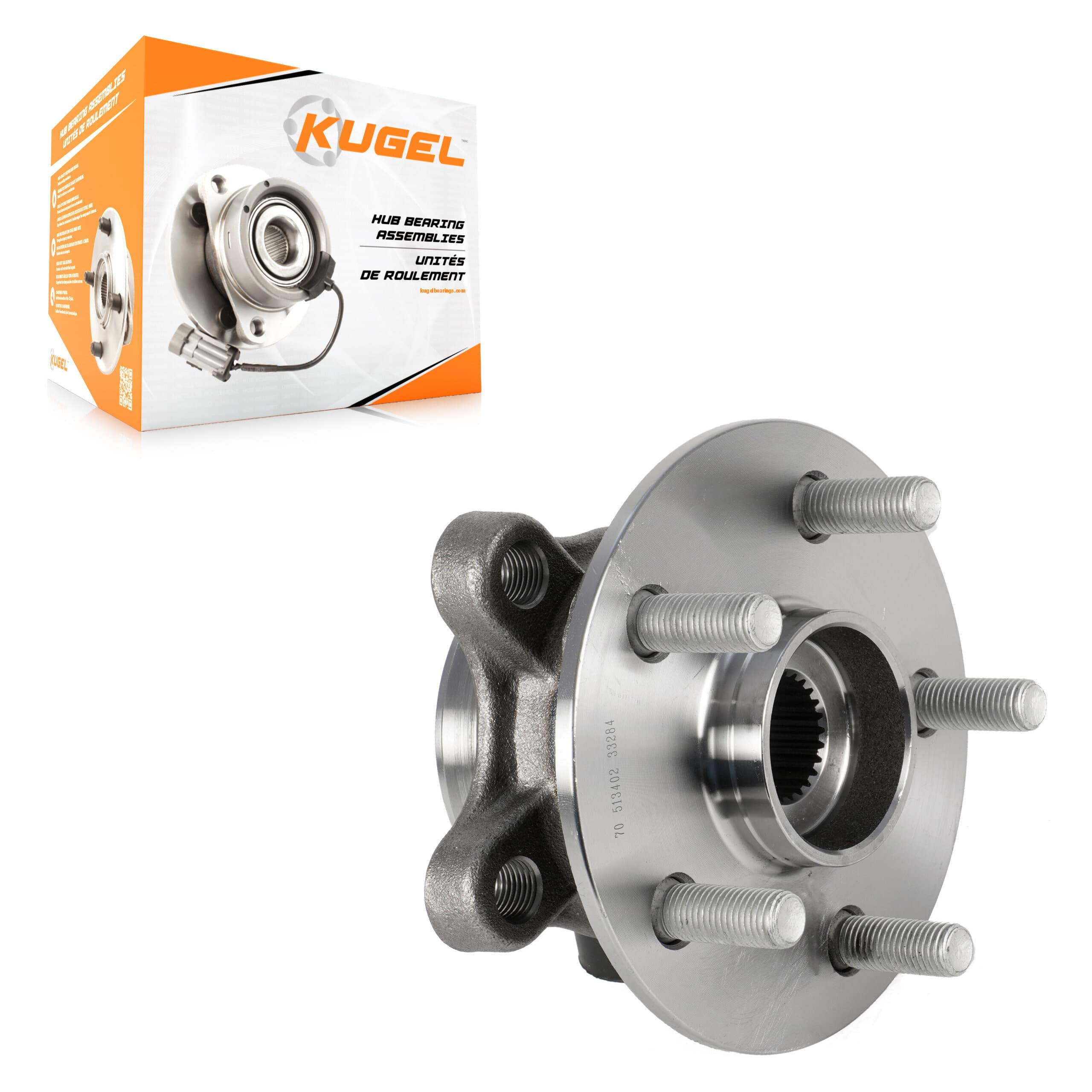 Kugel - 70-513402 - Front Wheel Bearing and Hub Assembly image 1