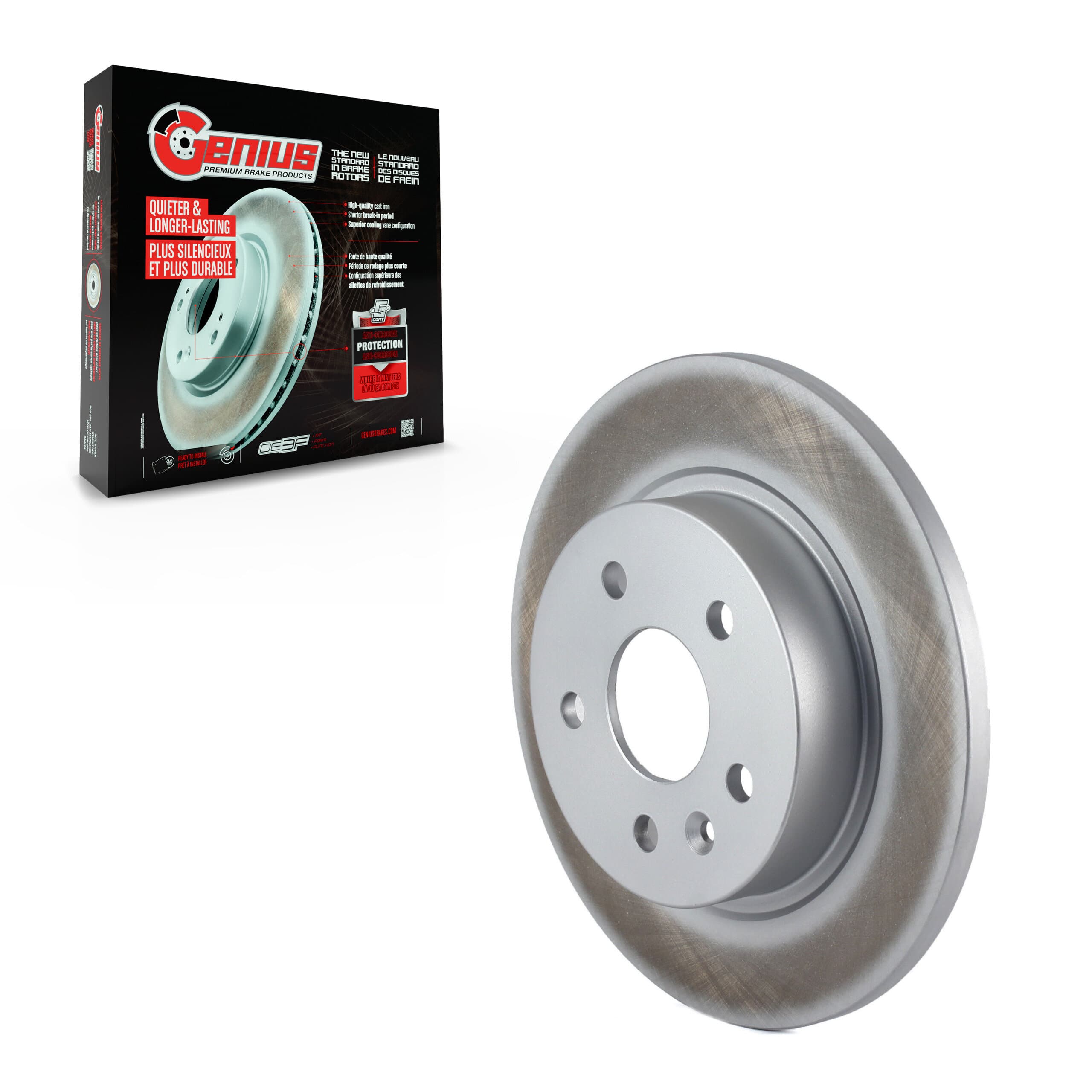 Genius - GCR-580769 - Rear Disc Brake Rotor image 1