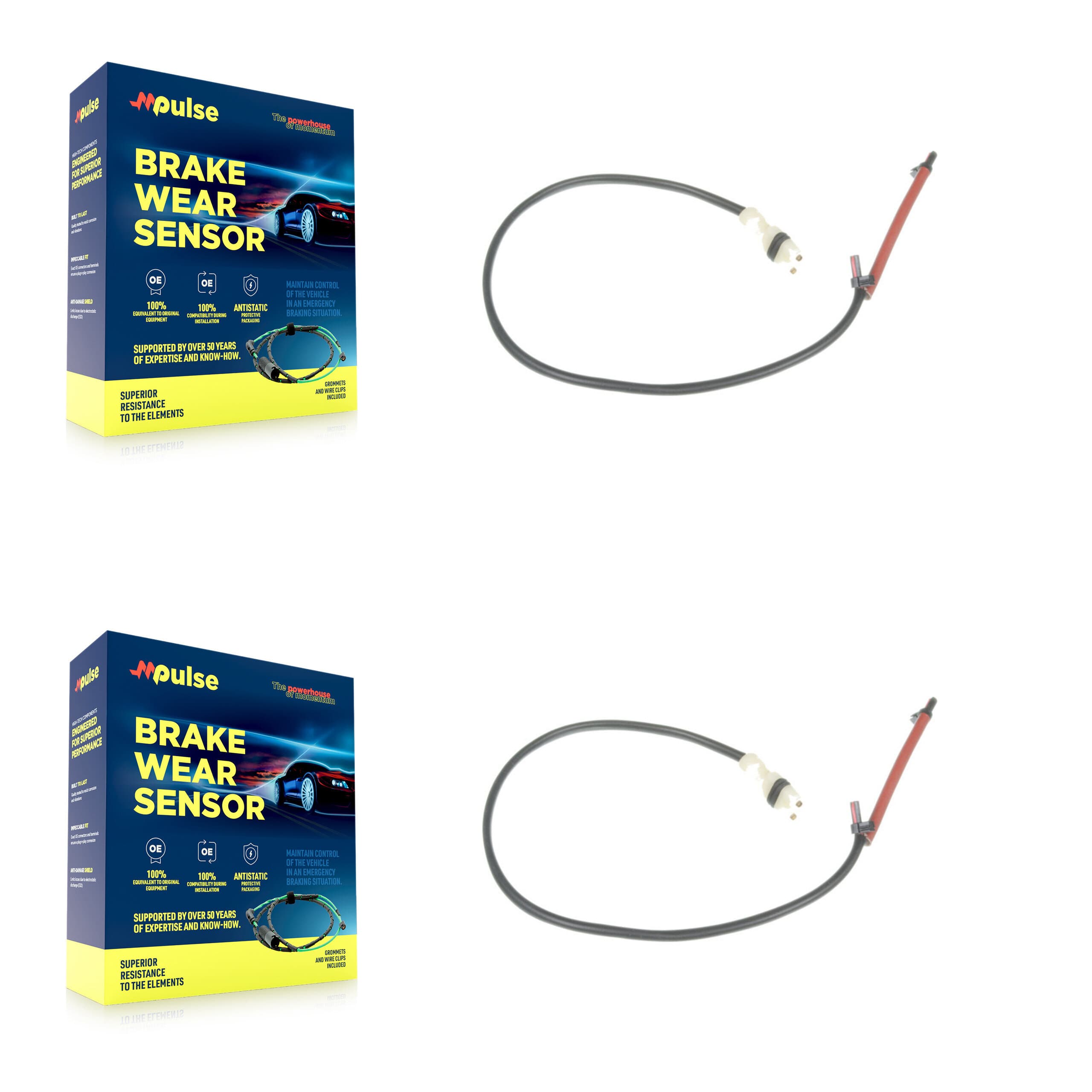 Mpulse - KSE-100003 - Front Disc Brake Pad Wear Sensor Kits image 1
