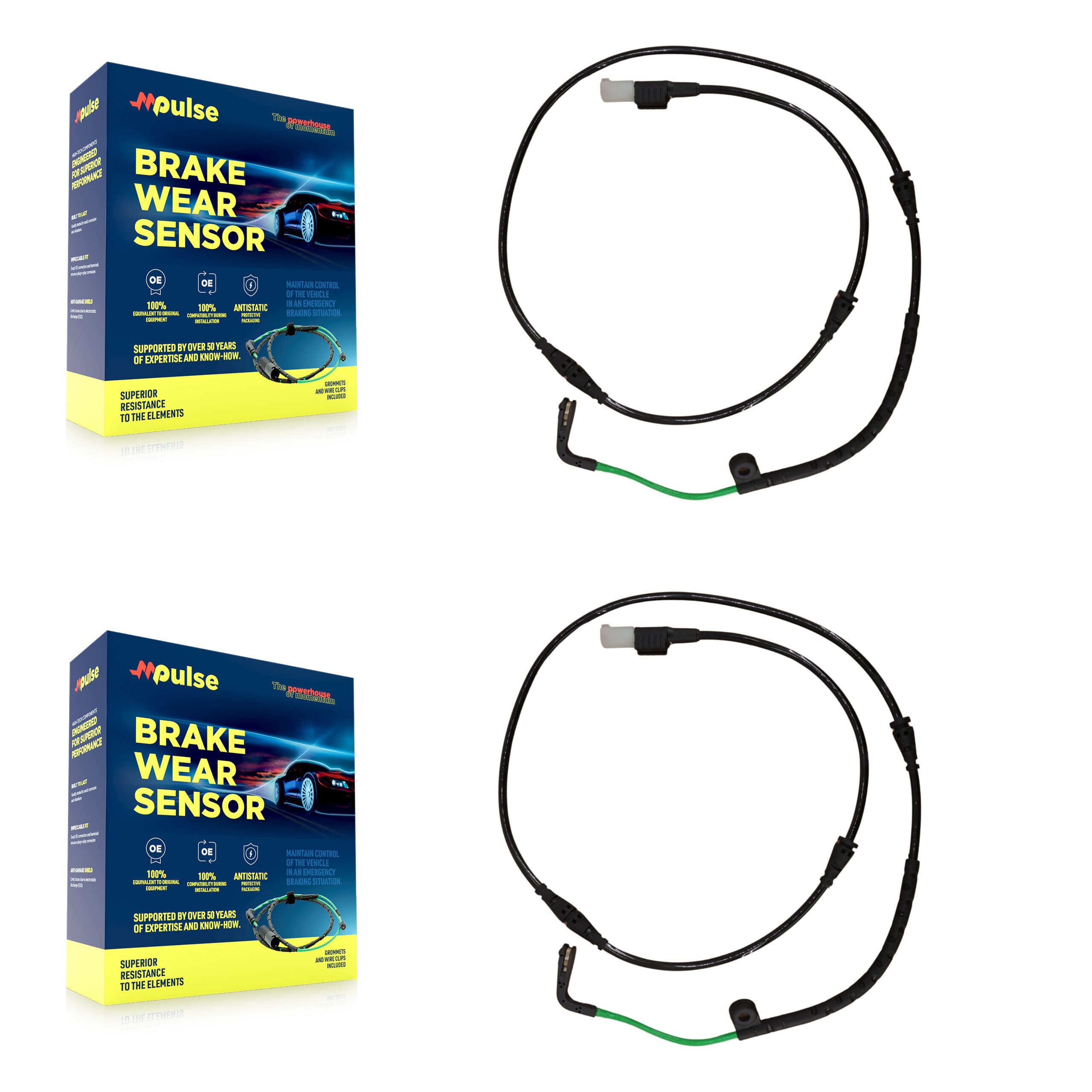 Mpulse - KSE-100017 - Front Disc Brake Pad Wear Sensor Kits image 1