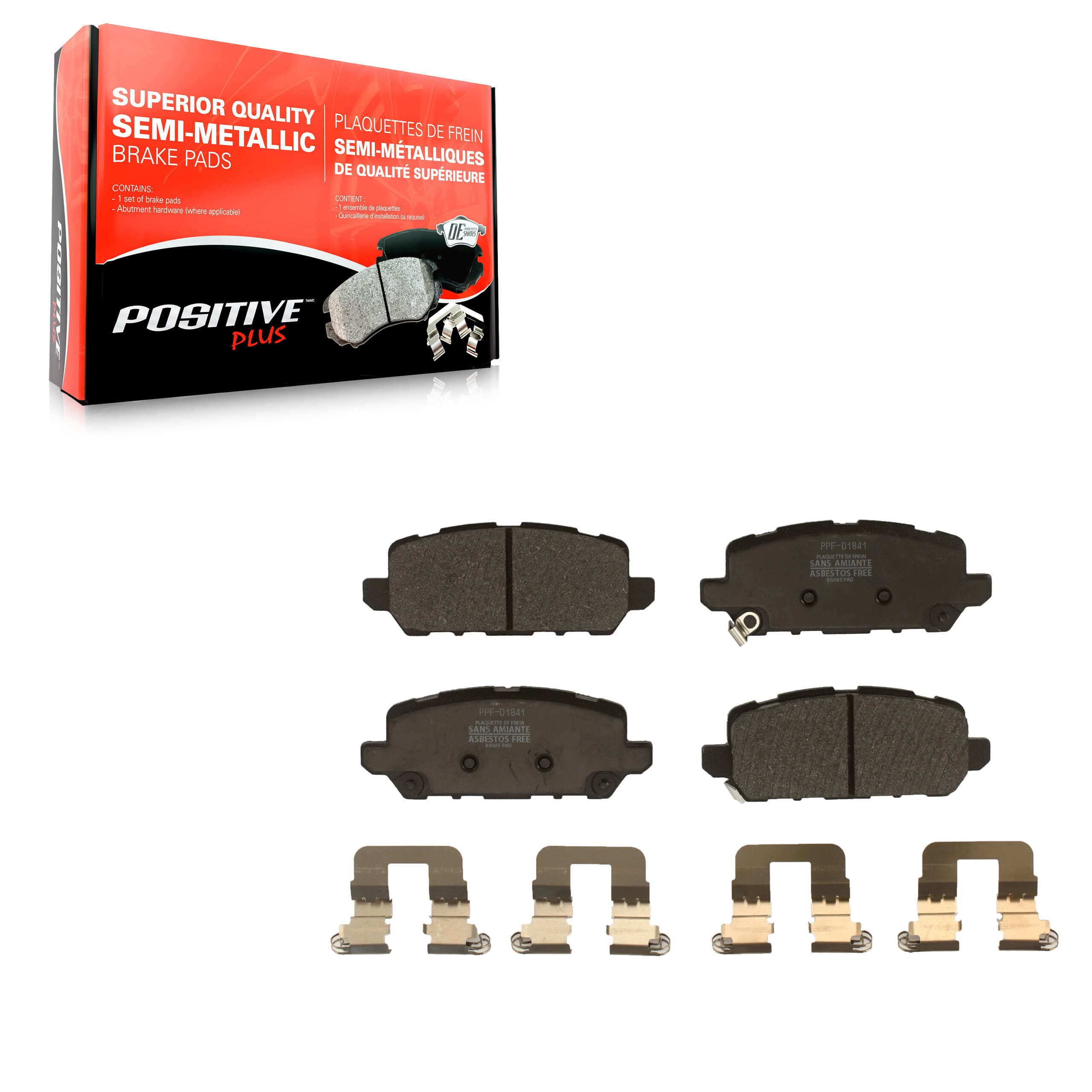Positive Plus - PPF-D1841 - Rear Disc Brake Pad image 1